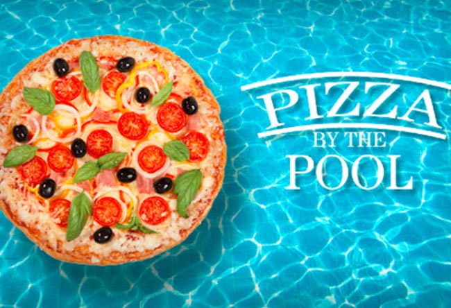 Pizza karibu na bwawa la kuogelea, ramada Resort Dar Es Salaam